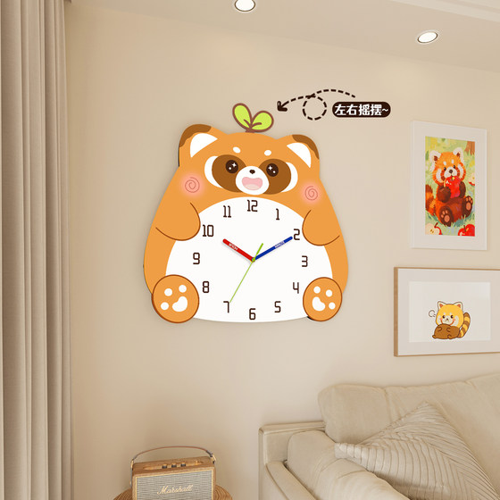 New swing wall clock living room dining room quartz clock silent
