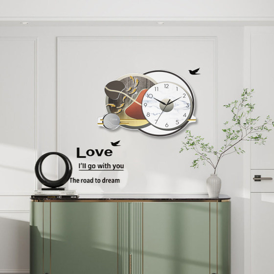 Decorative Painting Clock Perpetual Calendar Silent Clock