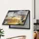 Meter box decorative painting with clock without punching