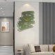 Decorative Painting Creative Lighted Wall Clock Silent No Punching