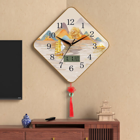 Silent clock wall clock without punching and comes with battery hook