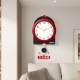 High-end silent wall clock for living room and home without punching