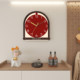 Artistic simple swing clock wall clock silent without punching