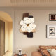 Artistic cream style wall clock without punching hole clock wall clock