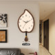 Art clock wall clock living room home clock free of punching