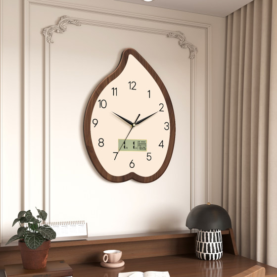 Art clock wall clock living room home clock free of punching