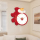 Dilan Chinese-style living room punch-free wall clock silent clock