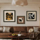 Medieval style living room decoration painter's hanging paintings