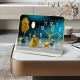 Dilan decorative painting table clock Chinese style clock