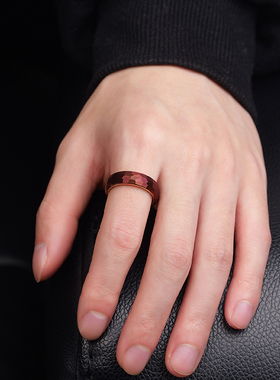 赤月男士钨金戒指耐磨耐刮