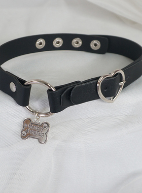 骨头吊坠项圈个性原宿风辣妹