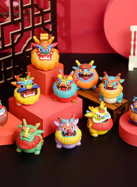 昂融招财祝福国潮龙年手办