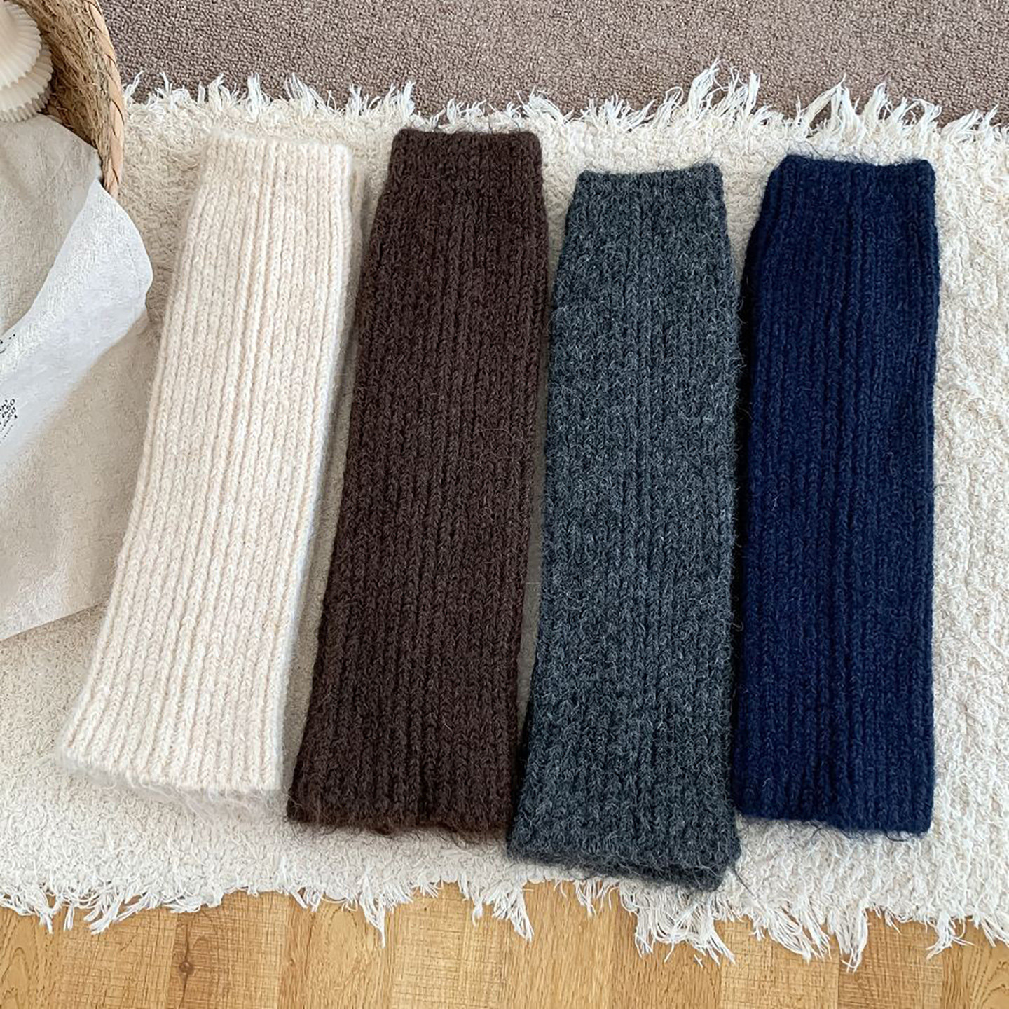 2026秋冬新款羊毛针织袜套女加厚保暖毛茸感堆堆袜套防寒小腿袜子,淘宝优惠券,粉丝福利购,淘宝优惠卷