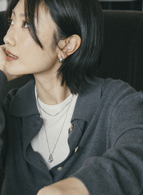 SavixMissoma水波纹水滴项链