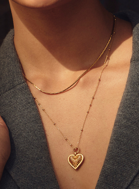 Missoma爱心吊坠项链心形项链