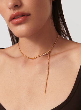 【闪耀如她秦岚同款】Missoma玲珑流光系列闪钻抽拉项链小众礼物