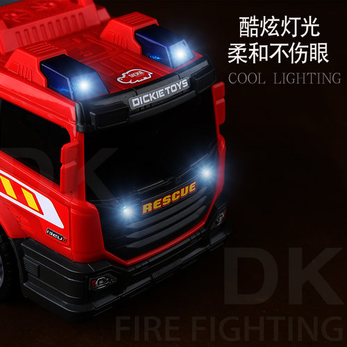 德国dickietoys消防车玩具男孩可喷水洒水云梯消防救援车儿童礼物 - 图3