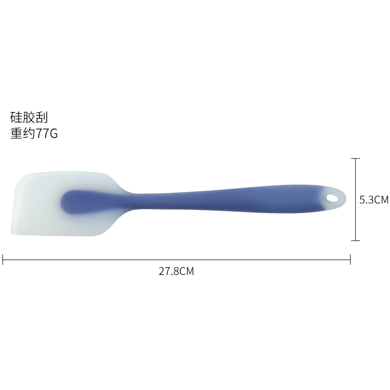 【食品级】耐高温一体式硅胶刮刀烘焙工具月饼馅蛋糕奶油刮板抹刀 - 图3