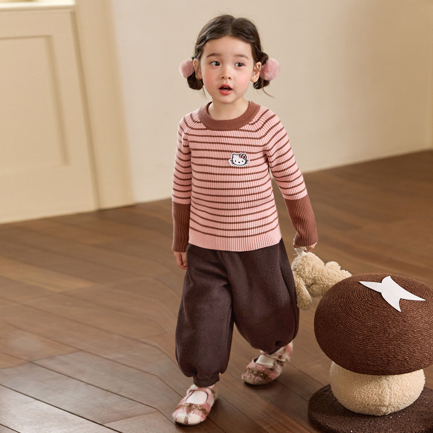 小O宝童装 宝宝条纹毛衣女针织衫2026冬季新款女童打底毛线衣,淘宝优惠券,粉丝福利购,淘宝优惠卷