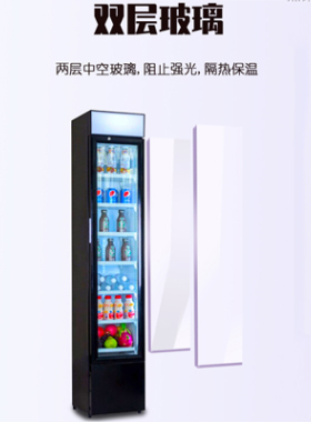 捷盛保鲜冰箱玻璃门立式冷饮柜