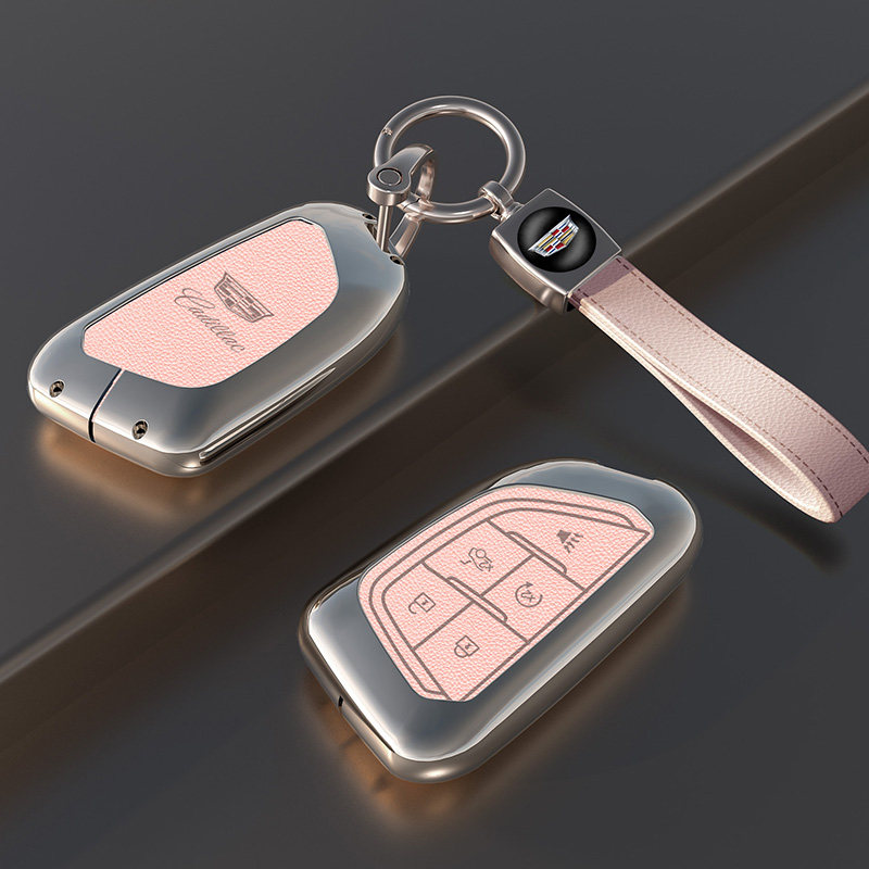 适用于凯迪拉克xt5钥匙套ct5/xt4/xt6/ct6/xts车ATSL金属壳gt4扣 - 图1