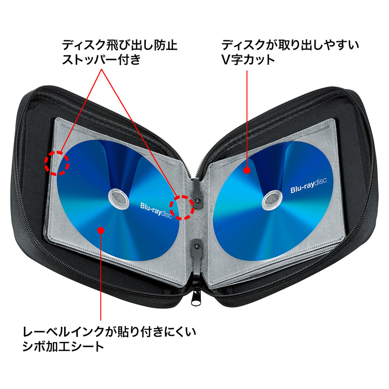 日本SANWA防震抗压车载CD光蝶光盘收纳包盒ps4游戏dvd碟片袋便携 - 图2