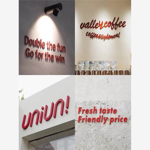 哑光烤漆字定制亚克力水晶字背景墙logo定做发光字PVC招牌立体字 - 图1