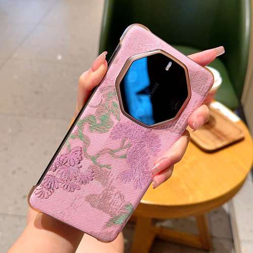适用华为mate60RS非凡大师手机壳新款网红女奢华千鹤鸟翻盖智能视窗皮套70保时捷保护套全包防摔高级感时尚潮 - 图2