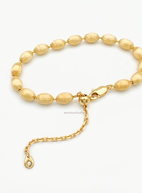 橄榄拉丝手链新款重工