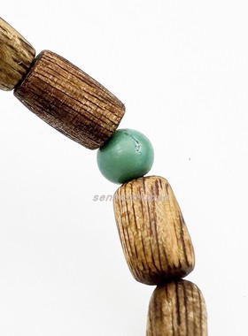 天然松石沉香木手链手串简约