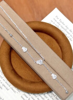 S925纯银新年福禄碎冰冰流苏葫芦项链复古宫廷风精致高级感