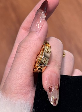 铜轻奢精致重工可旋转罗盘肖邦抽拉针项链设计感新中式复古高级感