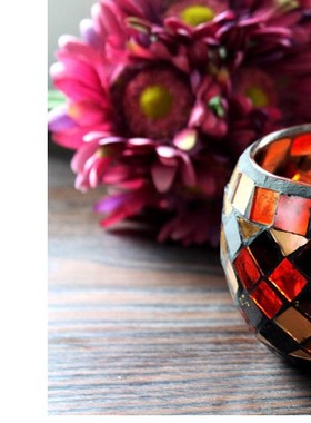 欧式橙金方块纯手工马赛克