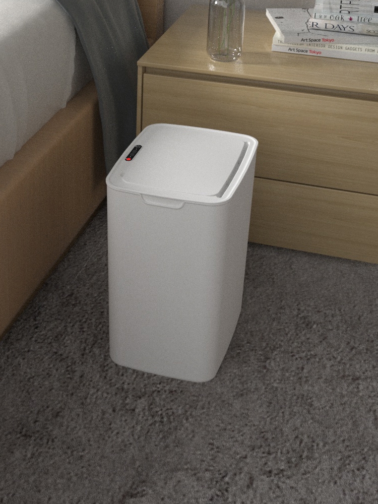 感应垃圾桶 家用 智能带盖客厅厕所卫生间全自动垃圾桶感应式大号 - 图2