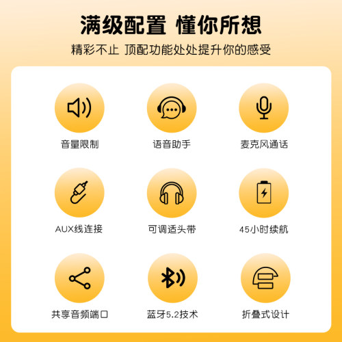Skullcandy GROM 有线头戴式儿童学生青少年网课无线蓝牙耳机耳麦 - 图1