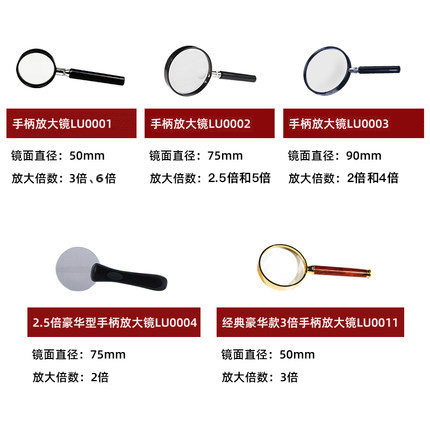 德国灯塔经典豪华2-6倍手柄放大镜邮票钱币纸币收藏集邮观赏鉴定显微镜 - 图2