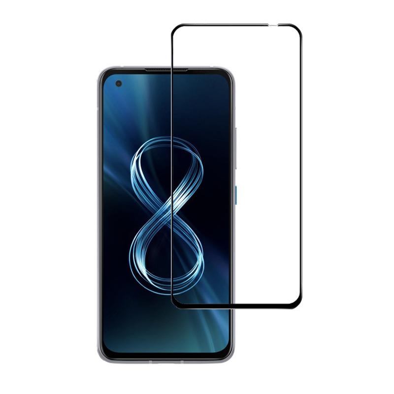 尚优琦 华硕Zenfone8钢化膜全屏覆盖ZS590KS手机高清保护玻璃贴膜zenfone8 Flip防爆抗摔指纹ZS672KS黑边前膜 - 图3