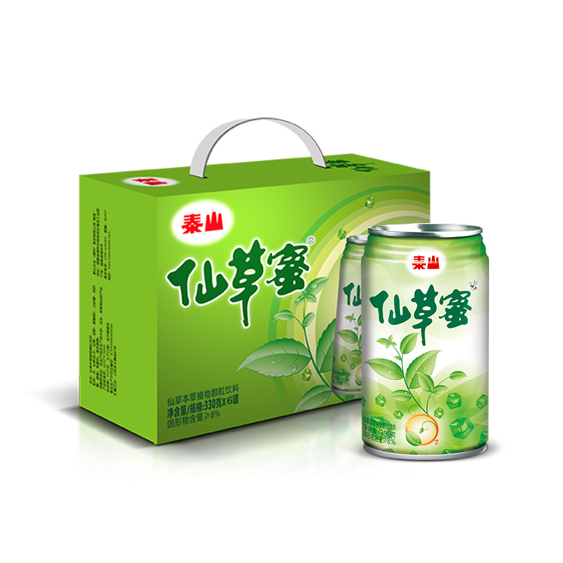 泰山红芭乐汁 芒果汁 仙草蜜6罐混合本草植物颗粒饮料凉茶番石榴 - 图2