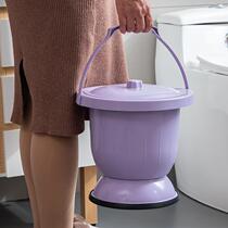 Spittoon Urpee Jug Old Man Night Pot with lid Portable Pee bucket Home Night Lady Pee Basin Pregnant woman Bedroom Prevention