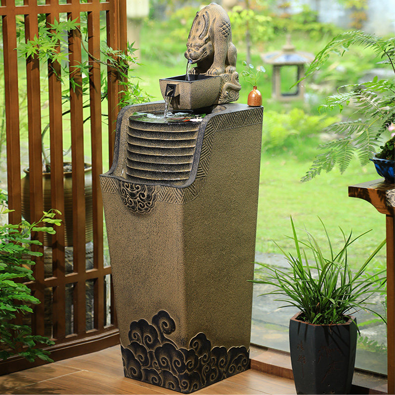 汉韵堂中式流水摆件落地造景装饰室内客厅阳台户外循环水景观喷泉,淘宝优惠券,粉丝福利购,淘宝优惠卷