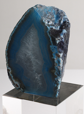 轻奢简约玛瑙水晶家居摆件装饰品