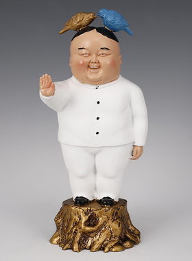 创意潮流卡通少女骑兔子艺术彩绘树脂公仔男女孩房间装饰家居摆件