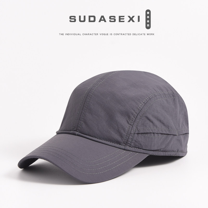 大码速干棒球帽子春夏薄款男大头围鸭舌帽透气遮阳帽户外运动女潮