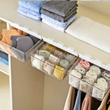 Прозрачная коробка для хранения нижнего белья положите внутренние колготки бюстгальтеры, аккуратная коробка -ящик для ящика дома артефакт Градиент