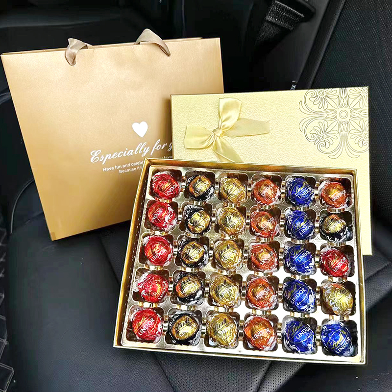进口lindt瑞士莲Lindor软心球巧克力30颗送礼盒袋节日送礼物年货