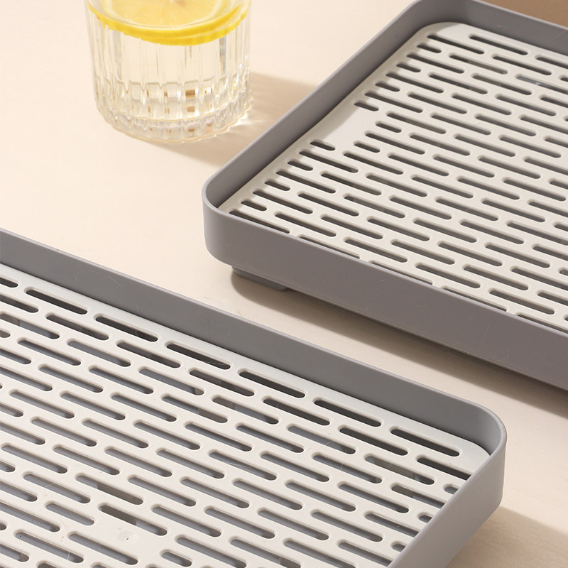 双层塑料沥水盘家用沥水托盘茶盘置物架碗筷茶水杯长方形收纳,淘宝优惠券,粉丝福利购,淘宝优惠卷