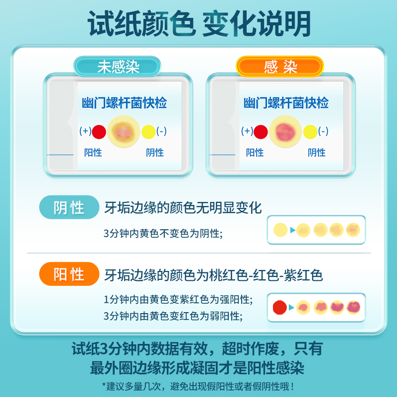 海氏海诺幽幽门螺旋杆菌检测试胃家用自测非c 碳14口臭吹气呼气纸