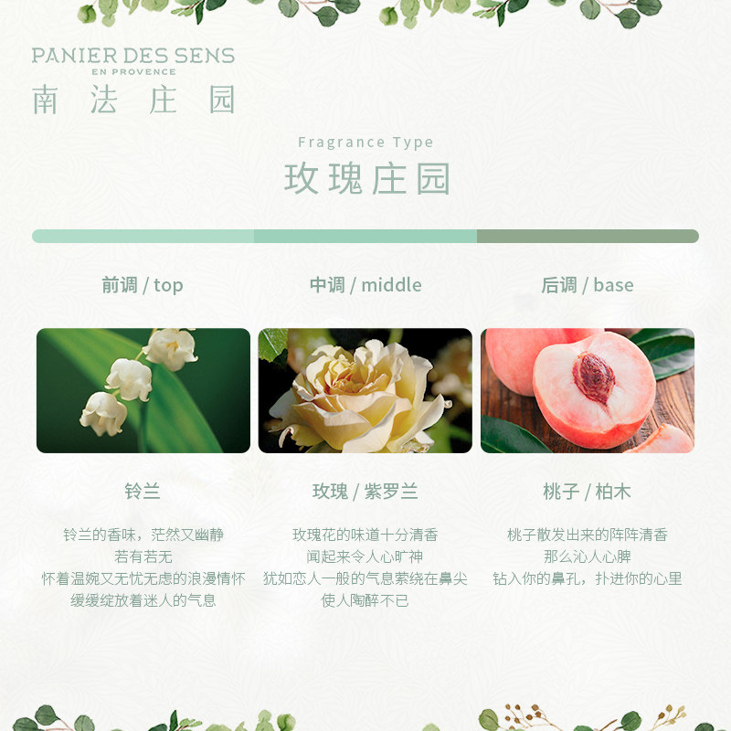 南法庄园身体皂玫瑰香海茴香液体皂 南法庄园洗护香皂