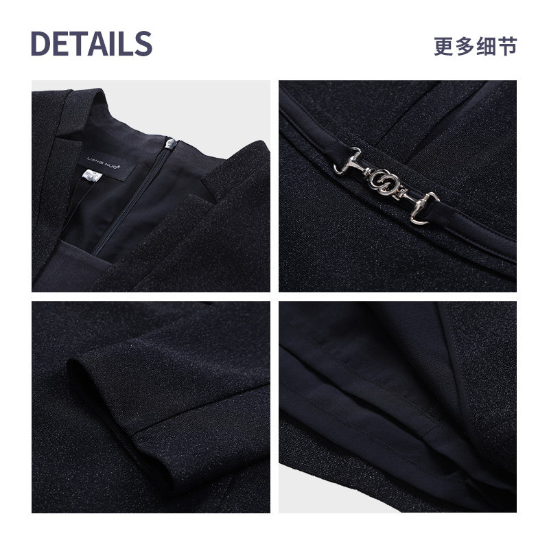 靓诺长袖连衣裙女士2024年秋季新款收腰修身显瘦纯色裙子LL23423A,淘宝优惠券,粉丝福利购,淘宝优惠卷