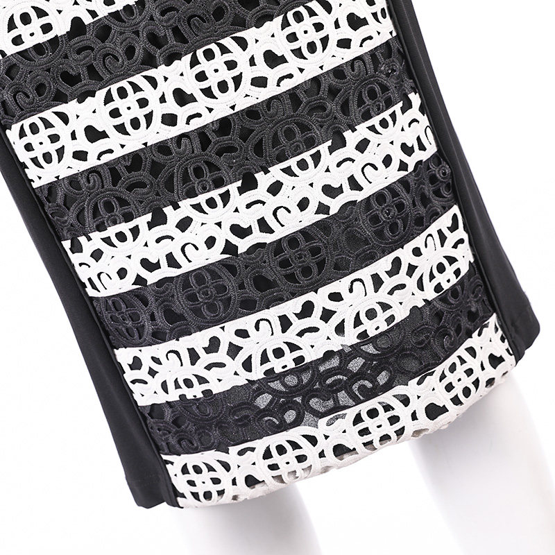 LIANGNUO靓诺黑白蕾丝印花连衣裙LL16141A,淘宝优惠券,粉丝福利购,淘宝优惠卷